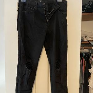 Just Black Ripped Black Jeans
